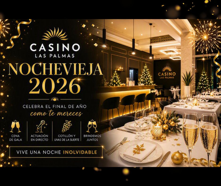 Casino Las Palmas abre las reservas para su gran Nochevieja 2026